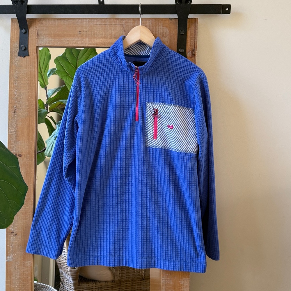 Southern Marsh Fieldtec Dune Seersucker Pullover Size M